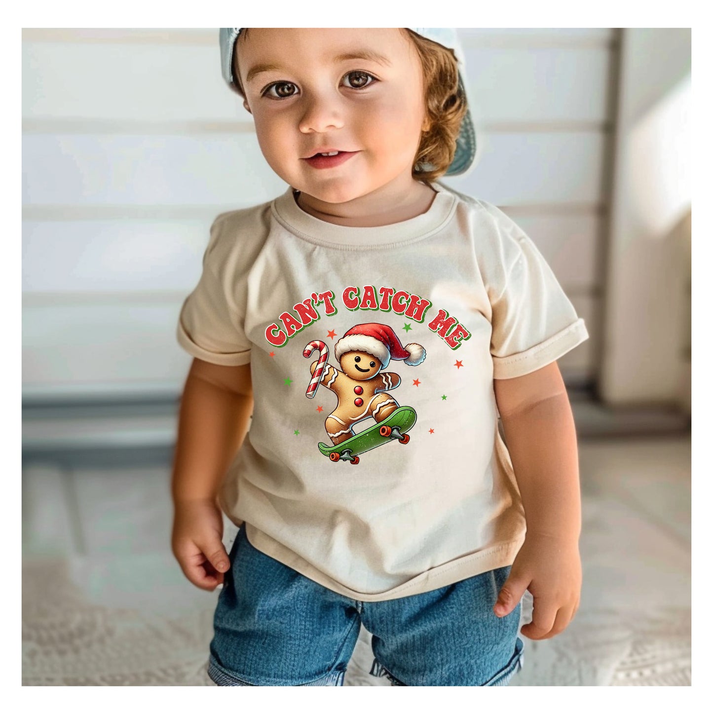 CAN'T CATCH ME | GINGERBREAD MAN || YOUTH - TODDLER - INFANT Custom TSHIRT