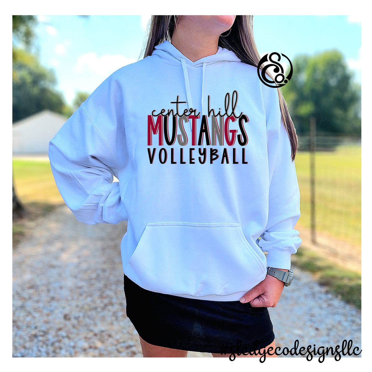 CENTER HILL MUSTANGS | VOLLEYBALL | CUSTOM UNISEX HOODIE