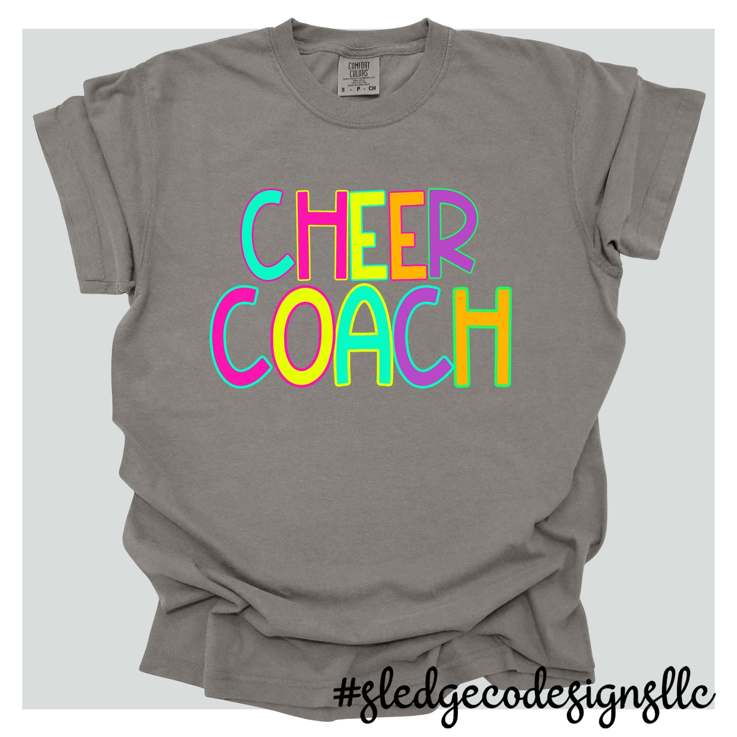 CHEER COACH | NEON |  Custom Unisex Tshirt