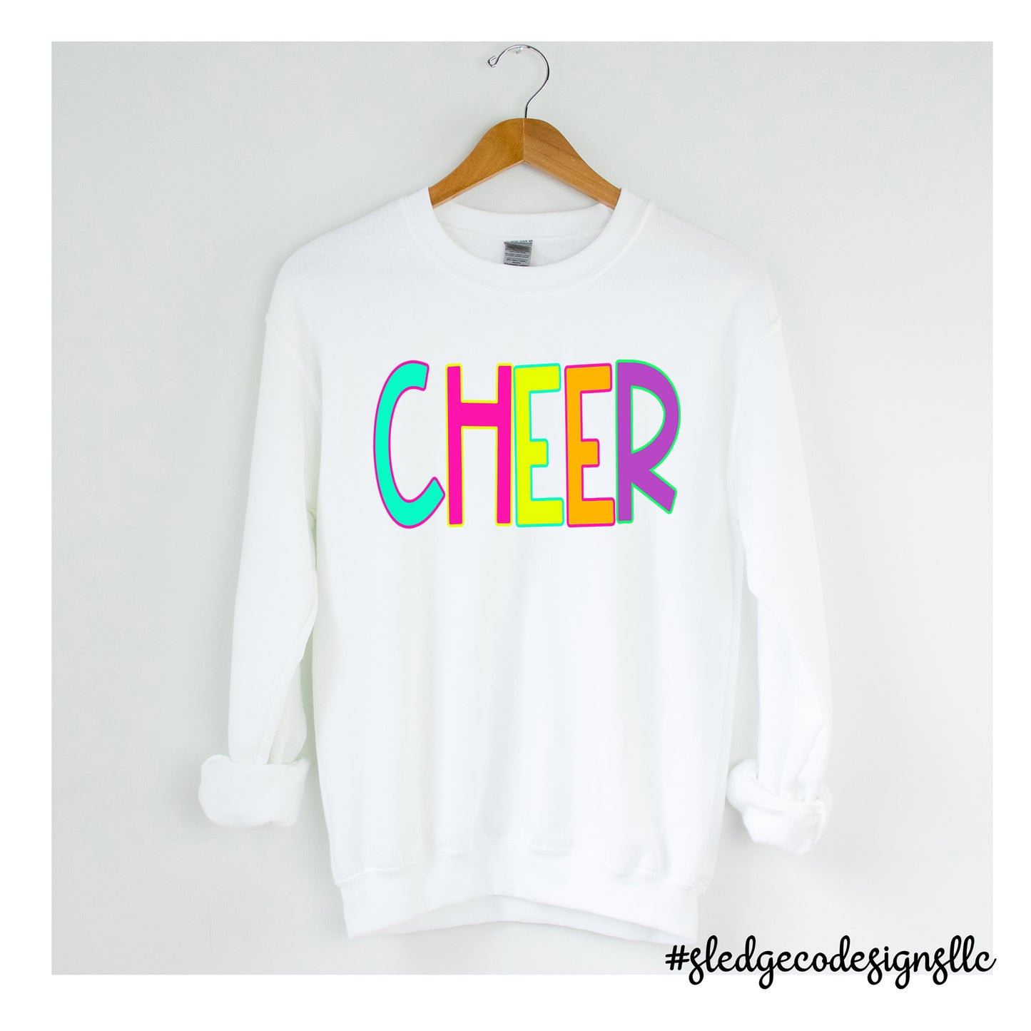 CHEER  | NEON  | CUSTOM UNISEX SWEATSHIRT