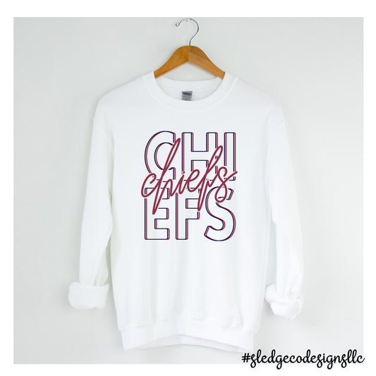 CHIEFS STACKED | CUSTOM  SWEATSHIRT