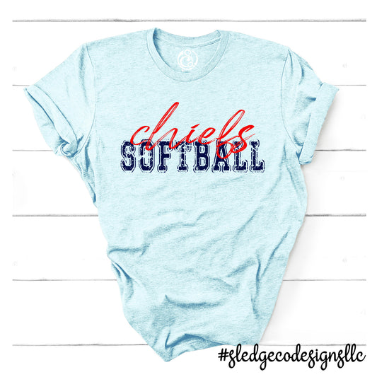 CHIEFS SOFTBALL  |  Custom Unisex Tshirt