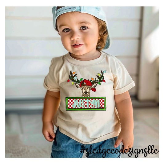 CUSTOM REINDEER | BOYS HUNTING TEE | YOUTH - TODDLER - INFANT Custom TSHIRT