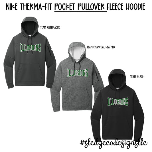 NEW: ILLUSIONS SOFTBALL  |  Nike Therma-FIT Pocket Pullover Fleece Hoodie