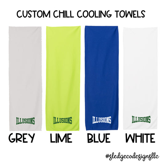 ILLUSIONS CUSTOM CHILL COOLING TOWELS | MADE TO ORDER