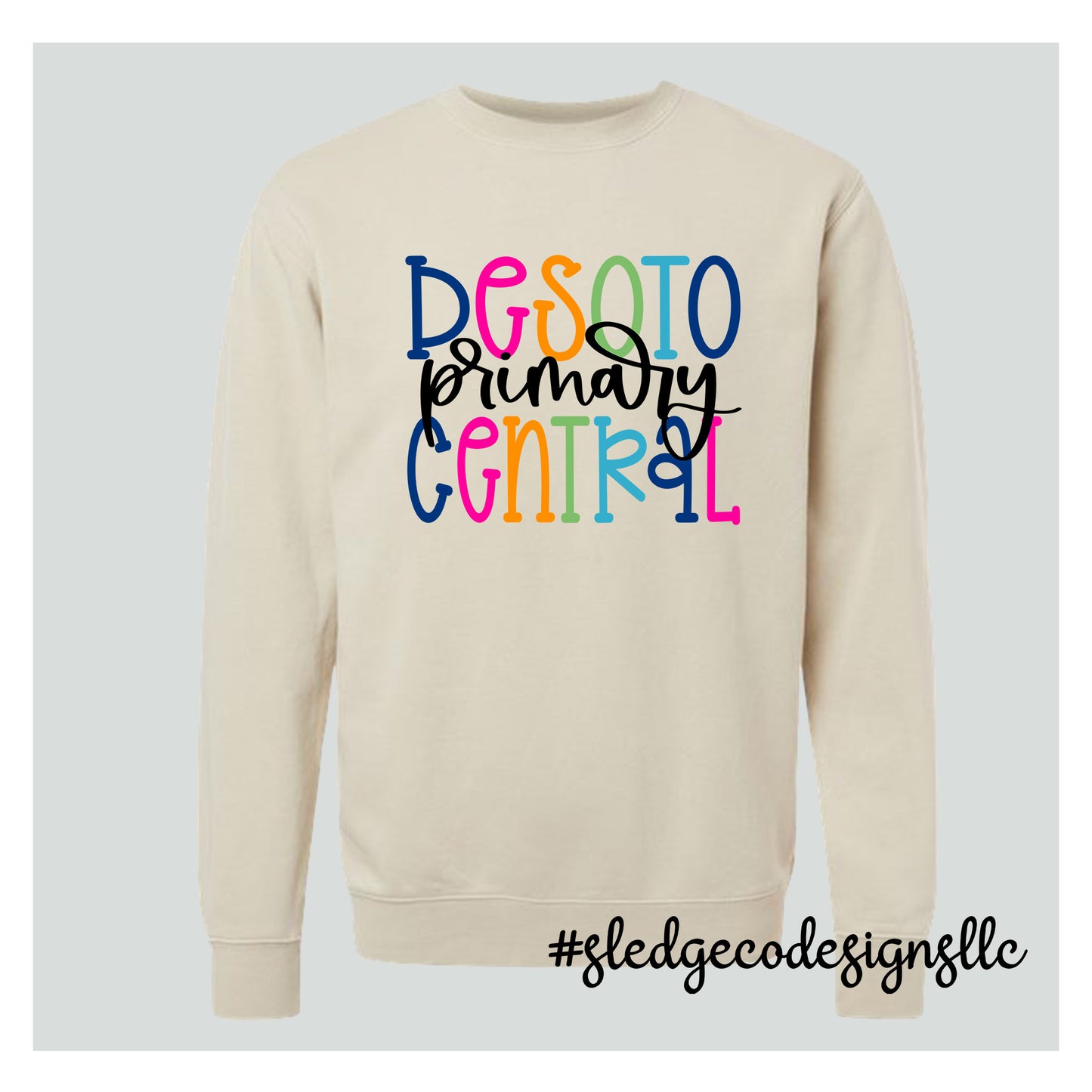 DESOTO CENTRAL PRIMARY | COLORFUL | Midweight Pigment-Dyed Crewneck Sweatshirt