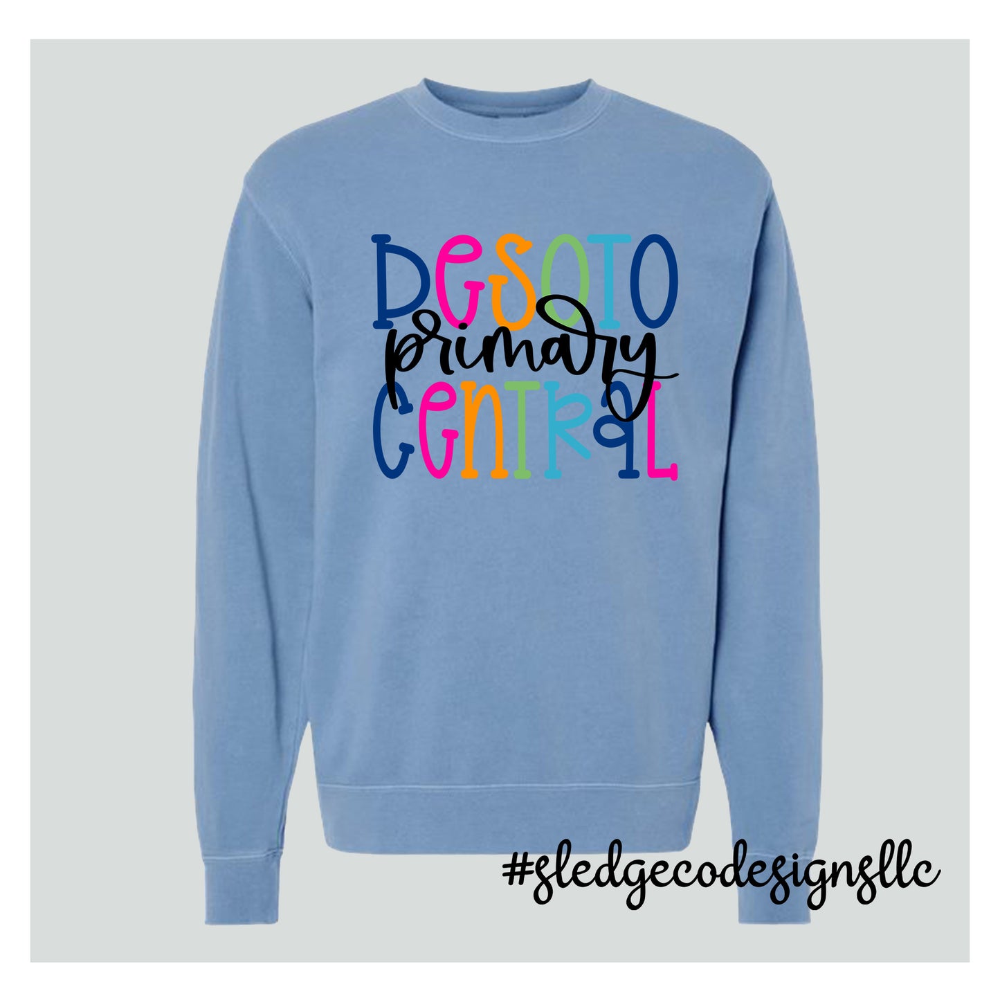 DESOTO CENTRAL PRIMARY | COLORFUL | Midweight Pigment-Dyed Crewneck Sweatshirt