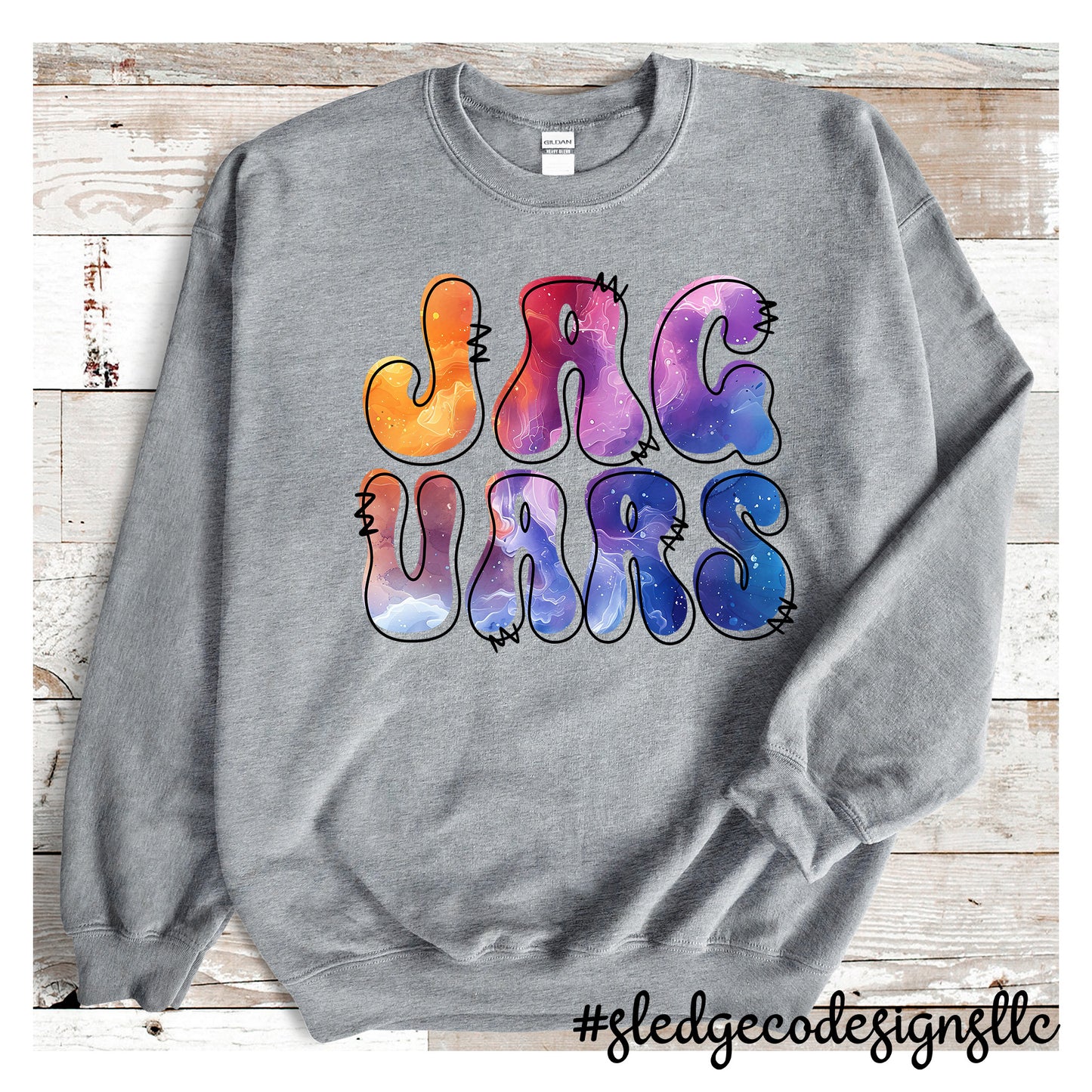 Desoto Central Jags | WATERCOLOR | Custom UNISEX SWEATSHIRT