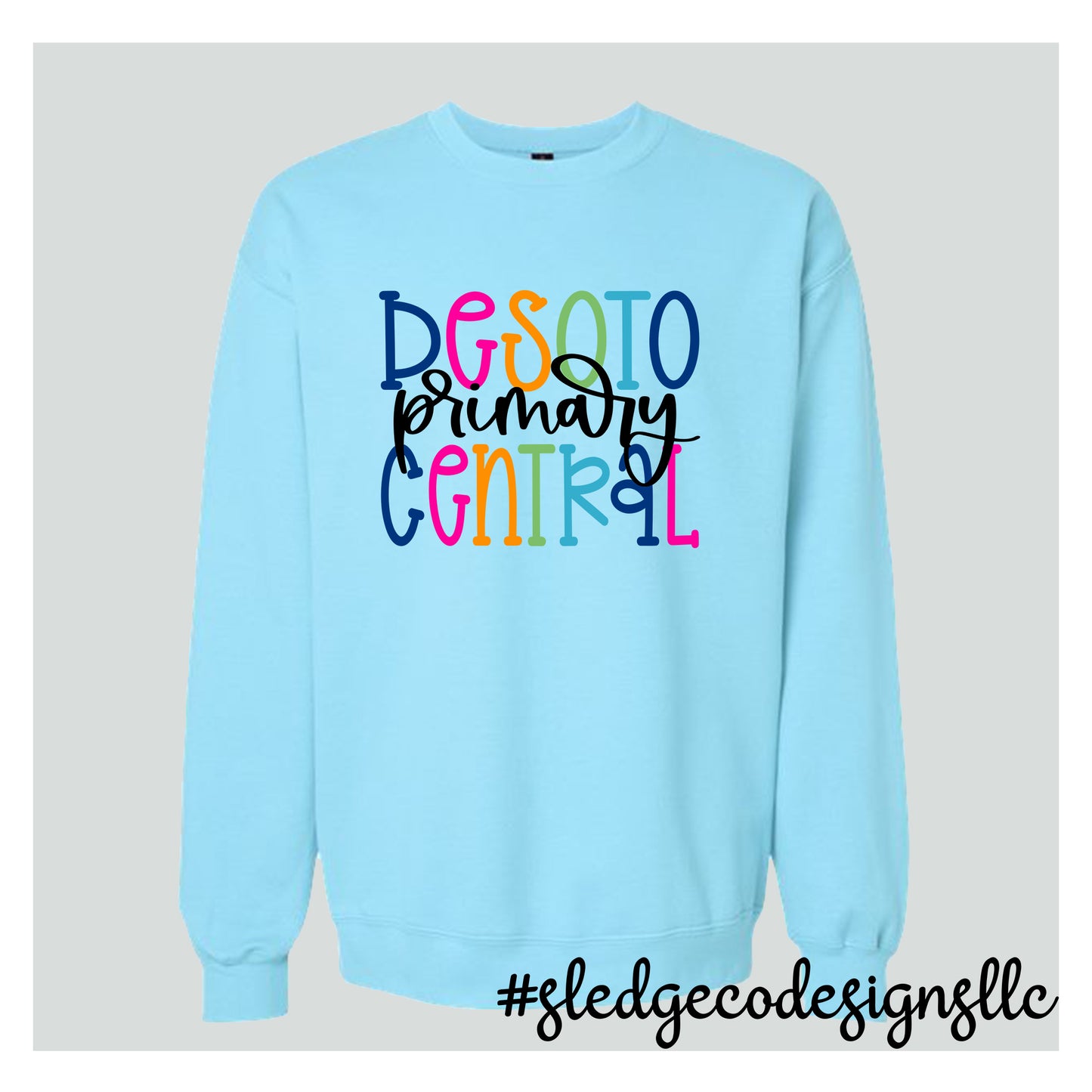 DESOTO CENTRAL PRIMARY JAGS  | COLORFUL | Custom Unisex SWEATSHIRT