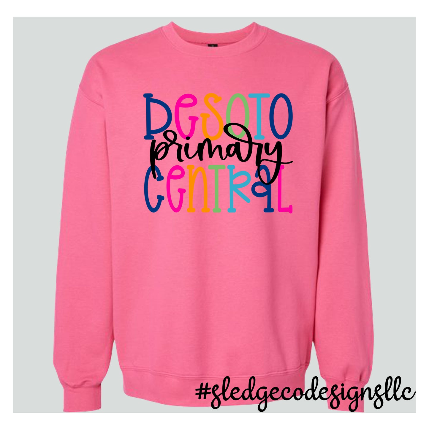 DESOTO CENTRAL PRIMARY JAGS  | COLORFUL | Custom Unisex SWEATSHIRT