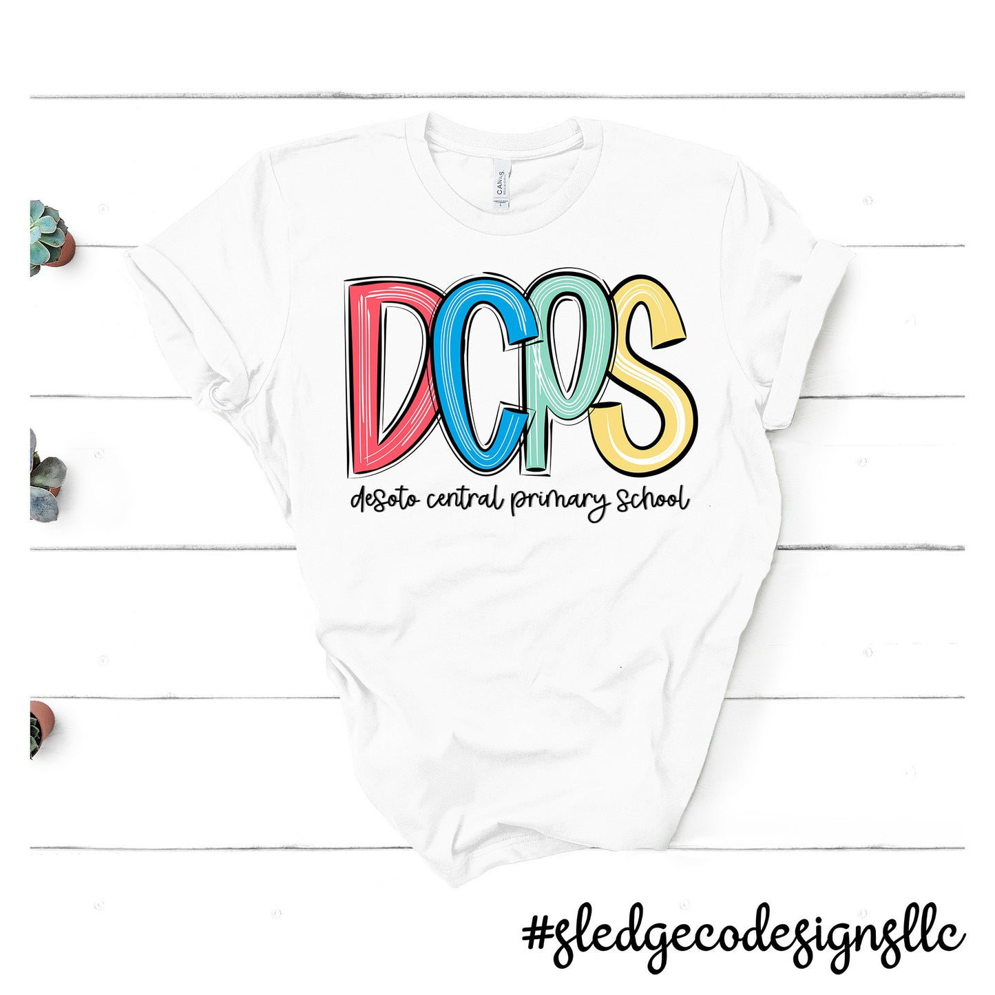 DESOTO CENTRAL PRIMARY SCHOOL | JAGS | NEW SKTECHED | Custom Unisex Tshirt