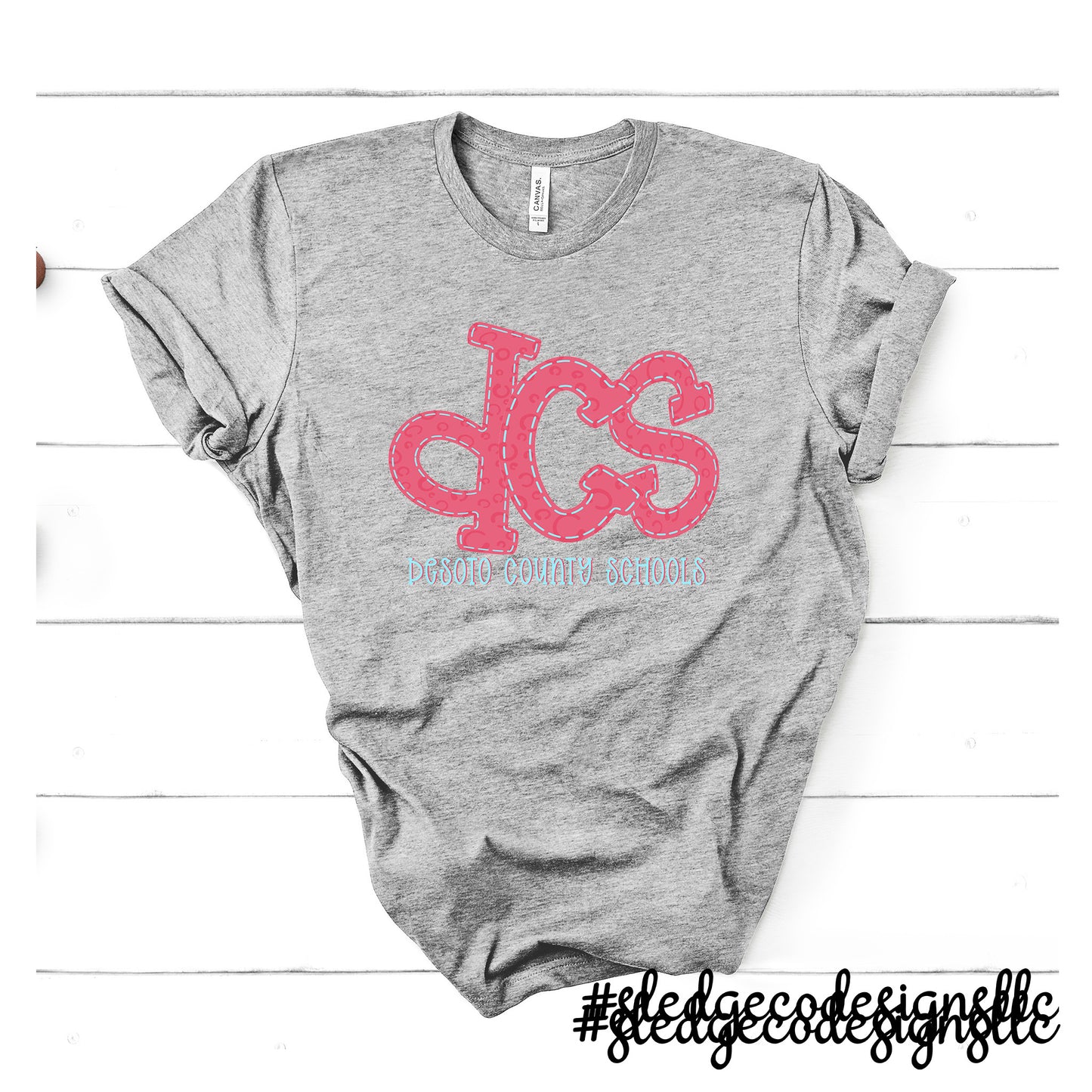 DESOTO COUNTY SCHOOLS | DCS STITCHED | CUSTOM UNISEX TSHIRTS