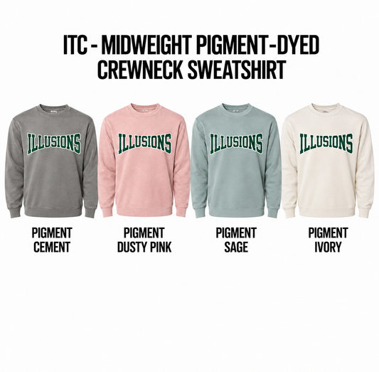 ILLUSIONS SOFTBALL | ITC Midweight Pigment-Dyed Crewneck Sweatshirt 2nd Set