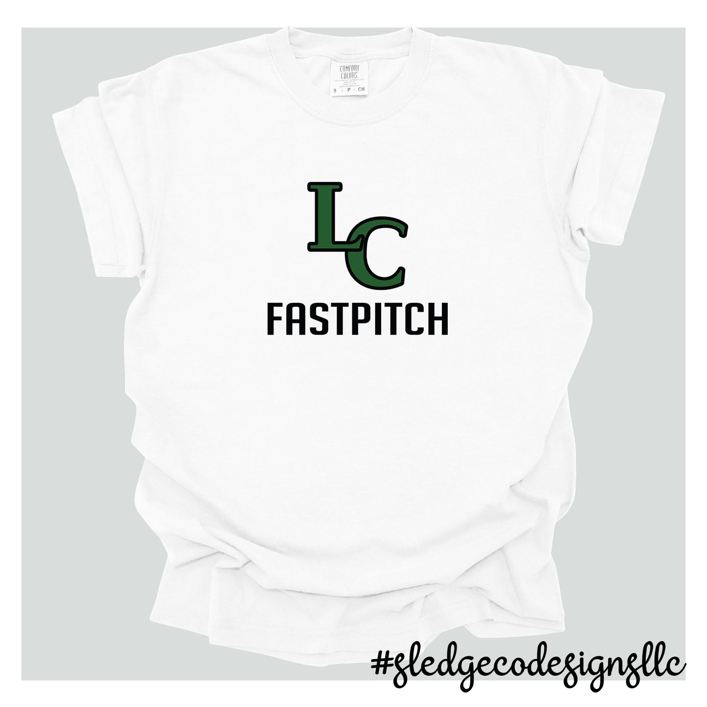 LC FAST PITCH GIRL SOFTBALL | WHITE | CUSTOM UNISEX TSHIRT