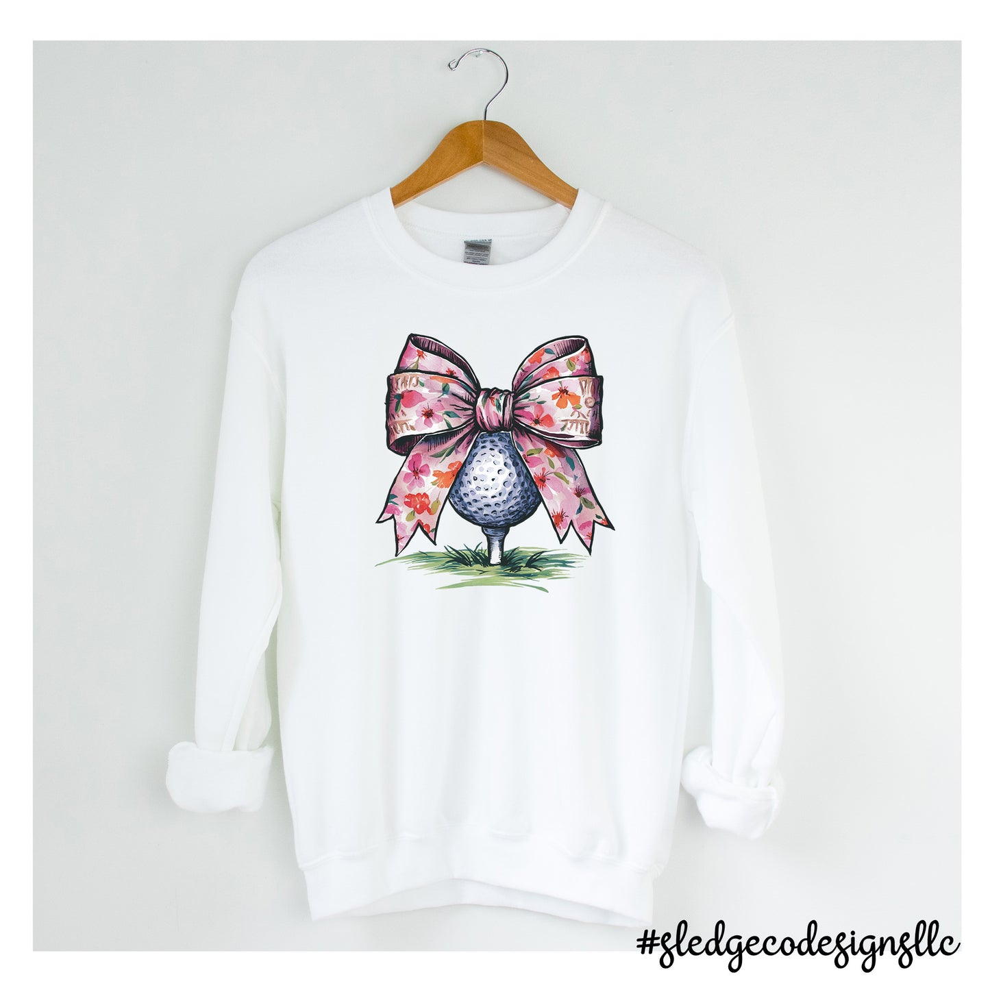 GIRLS BOW CUTE GOLF | CUSTOM UNISEX Sweatshirt