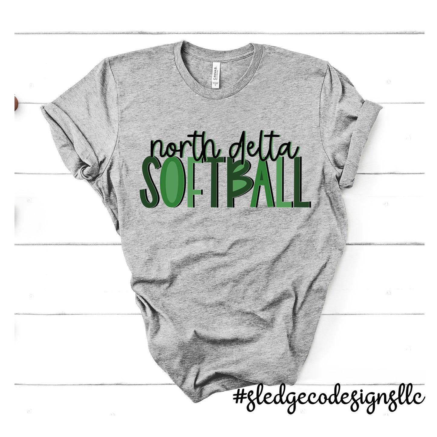 NORTH DELTA SOFTBALL | Custom Unisex Tshirt