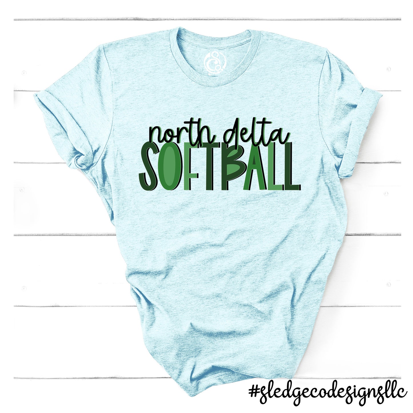 NORTH DELTA SOFTBALL | Custom Unisex Tshirt