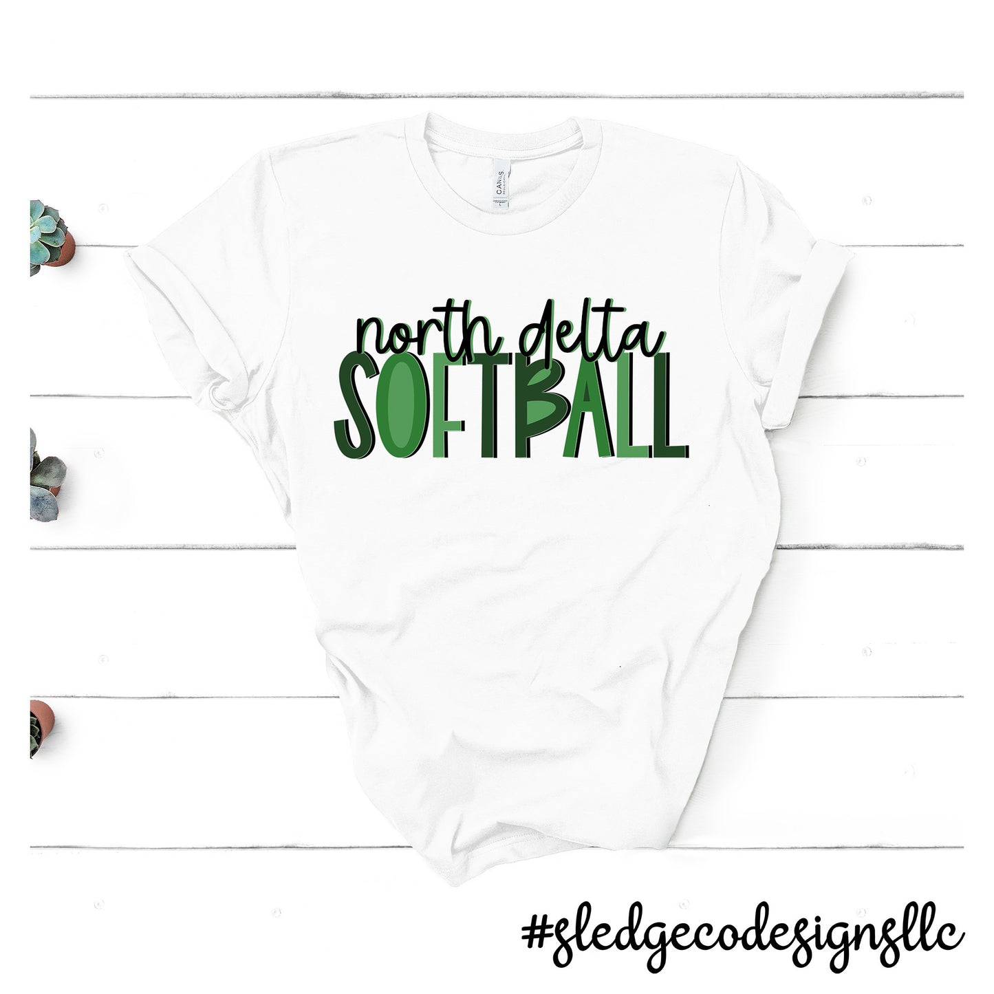 NORTH DELTA SOFTBALL | Custom Unisex Tshirt