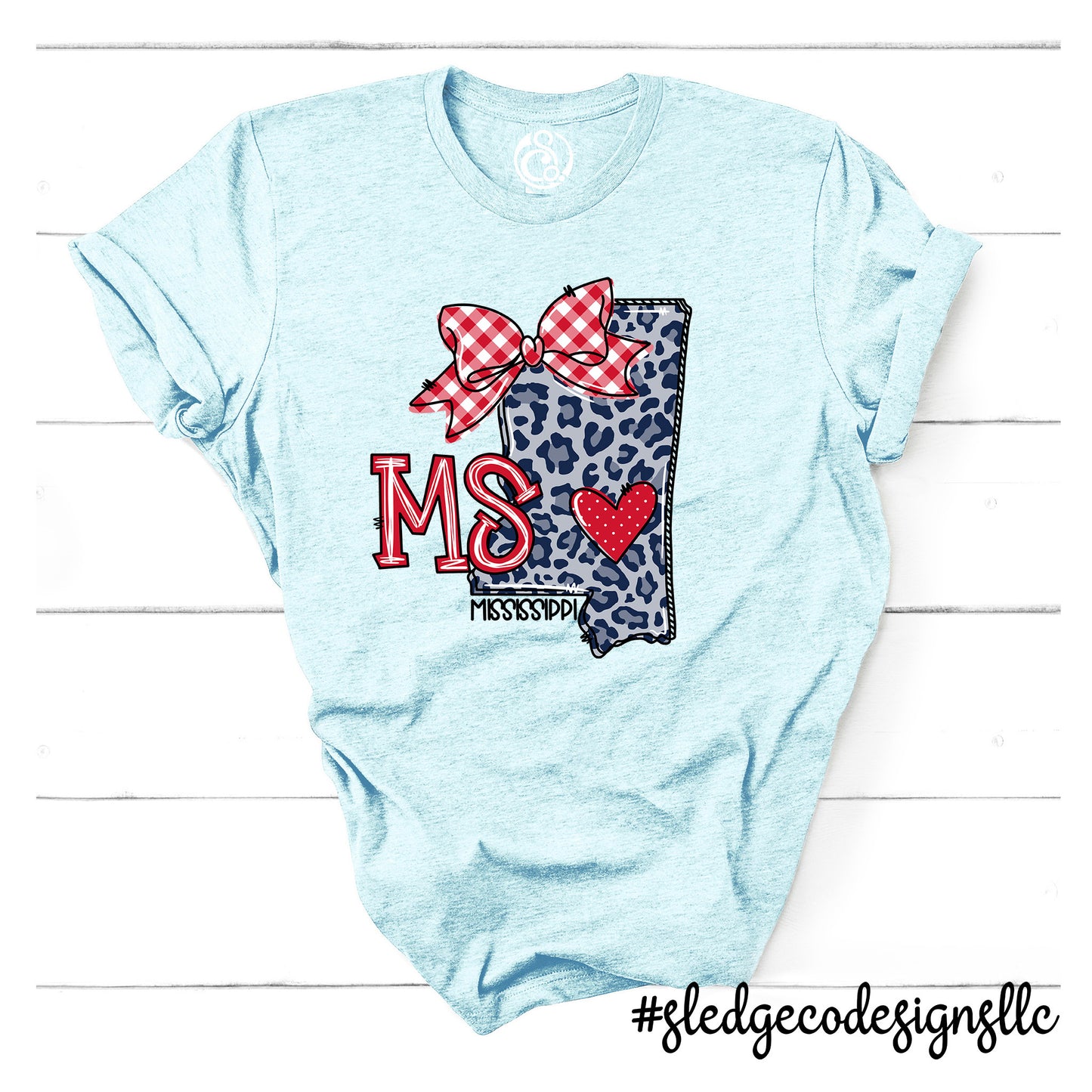 HEART OF MISSISSIPPI STATE HAND DRAWN | MS DOODLE | Custom ADULT - YOUTH - TODDLER TSHIRT