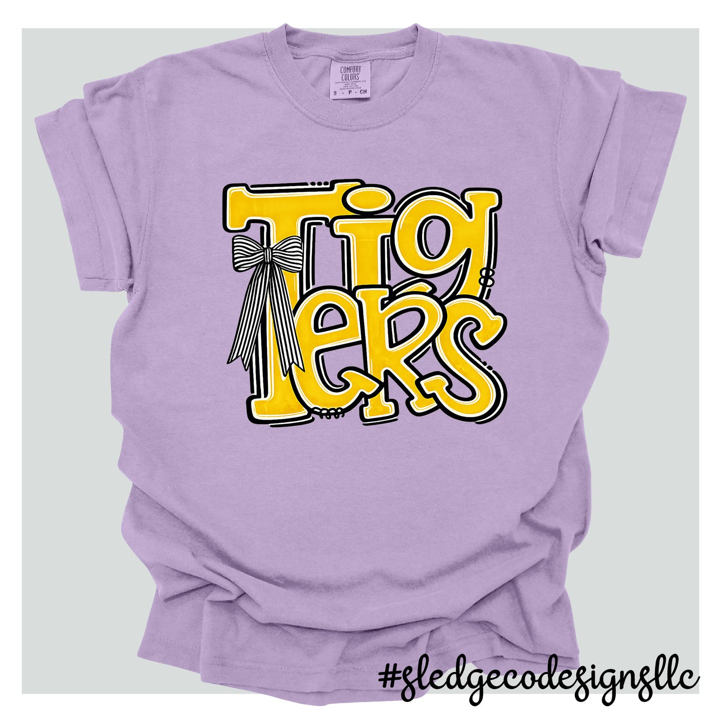 HERNANDO  TIGERS | STACKED DOODLE | Custom Unisex TSHIRT