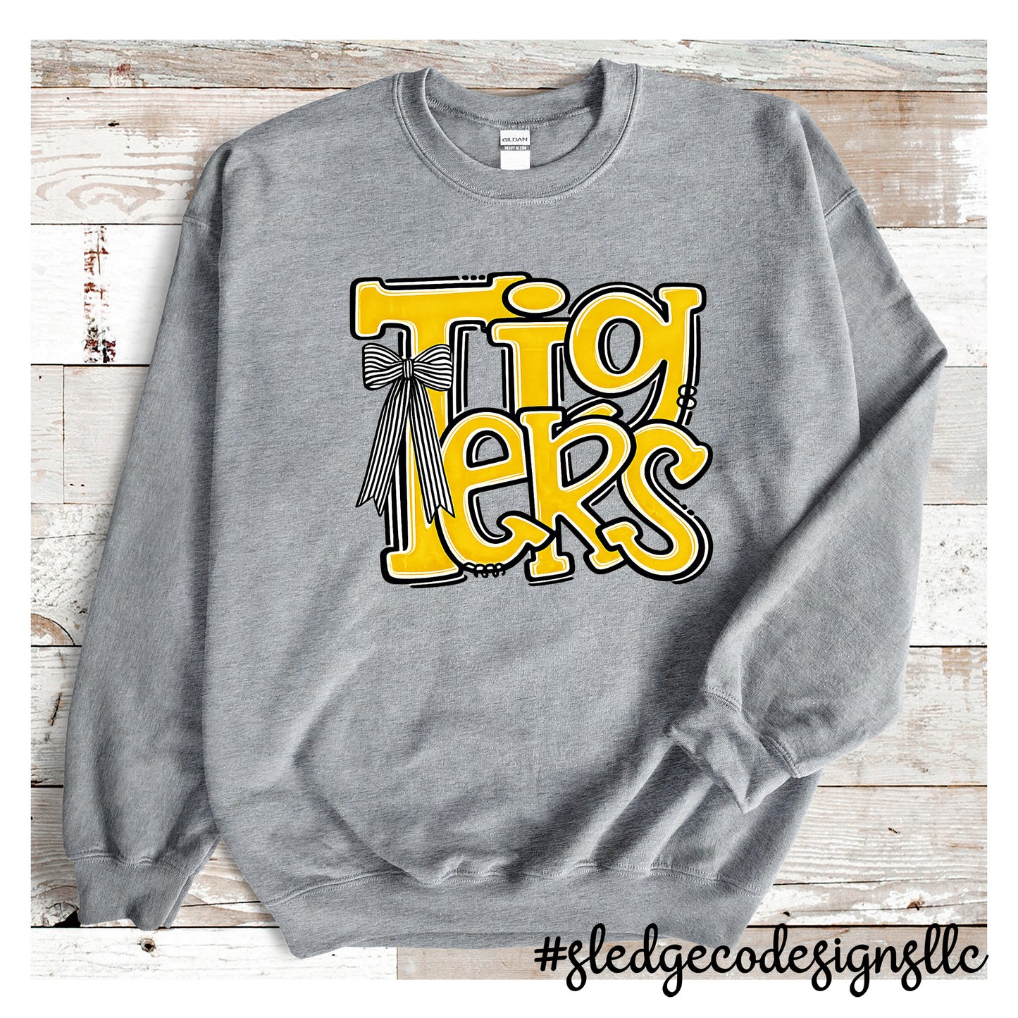HERNANDO TIGERS | STACKED DOODLE   | CUSTOM UNISEX SWEATSHIRT