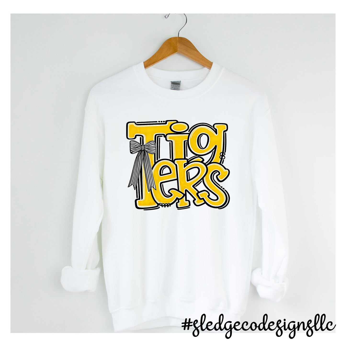HERNANDO TIGERS | STACKED DOODLE   | CUSTOM UNISEX SWEATSHIRT