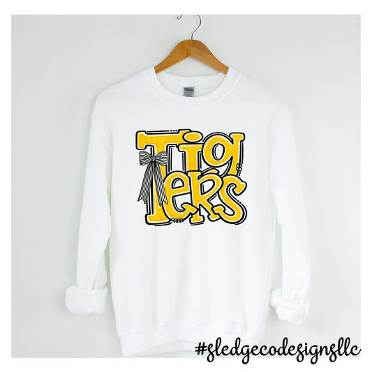 HERNANDO TIGERS | STACKED DOODLE   | CUSTOM UNISEX SWEATSHIRT