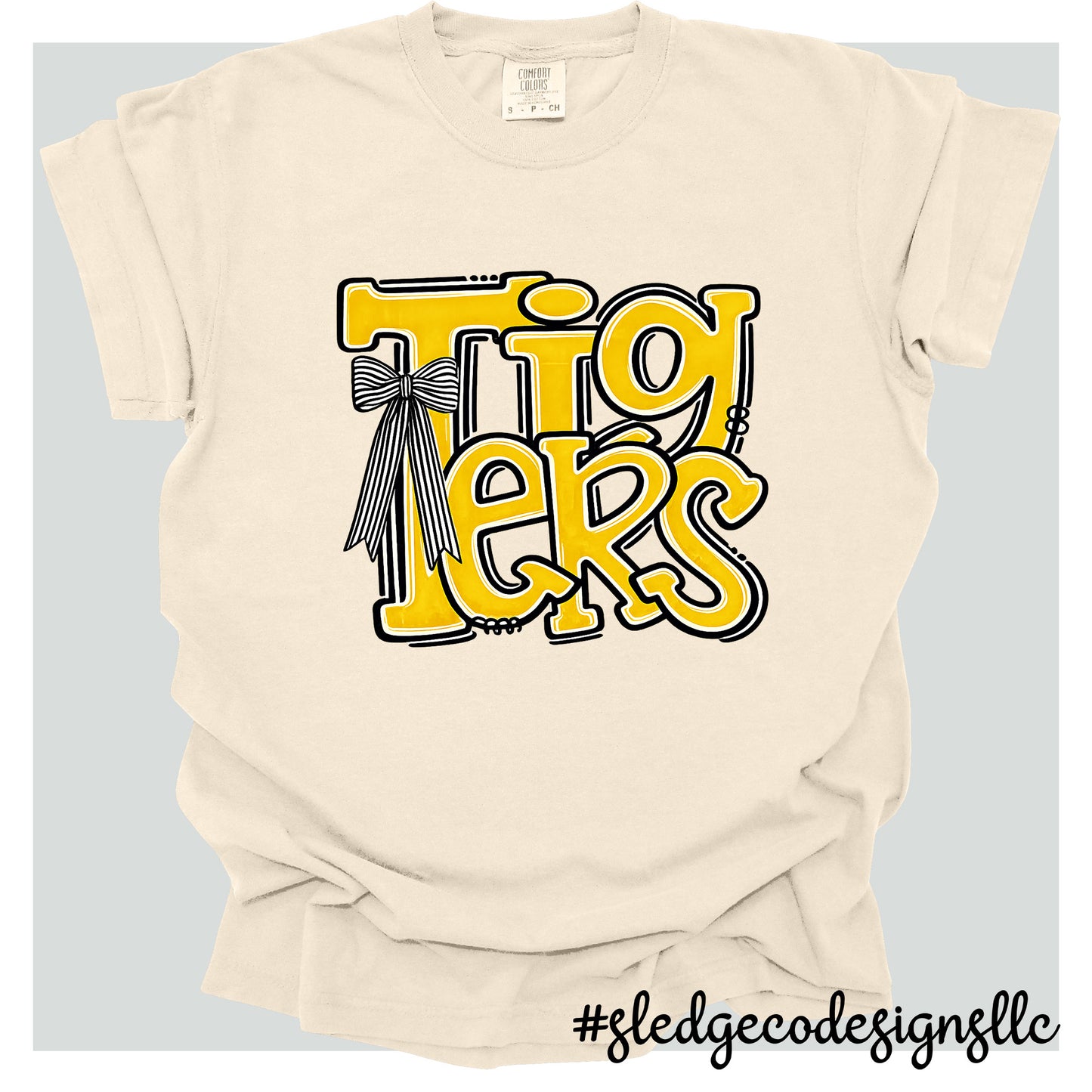 HERNANDO  TIGERS | STACKED DOODLE | Custom Unisex TSHIRT
