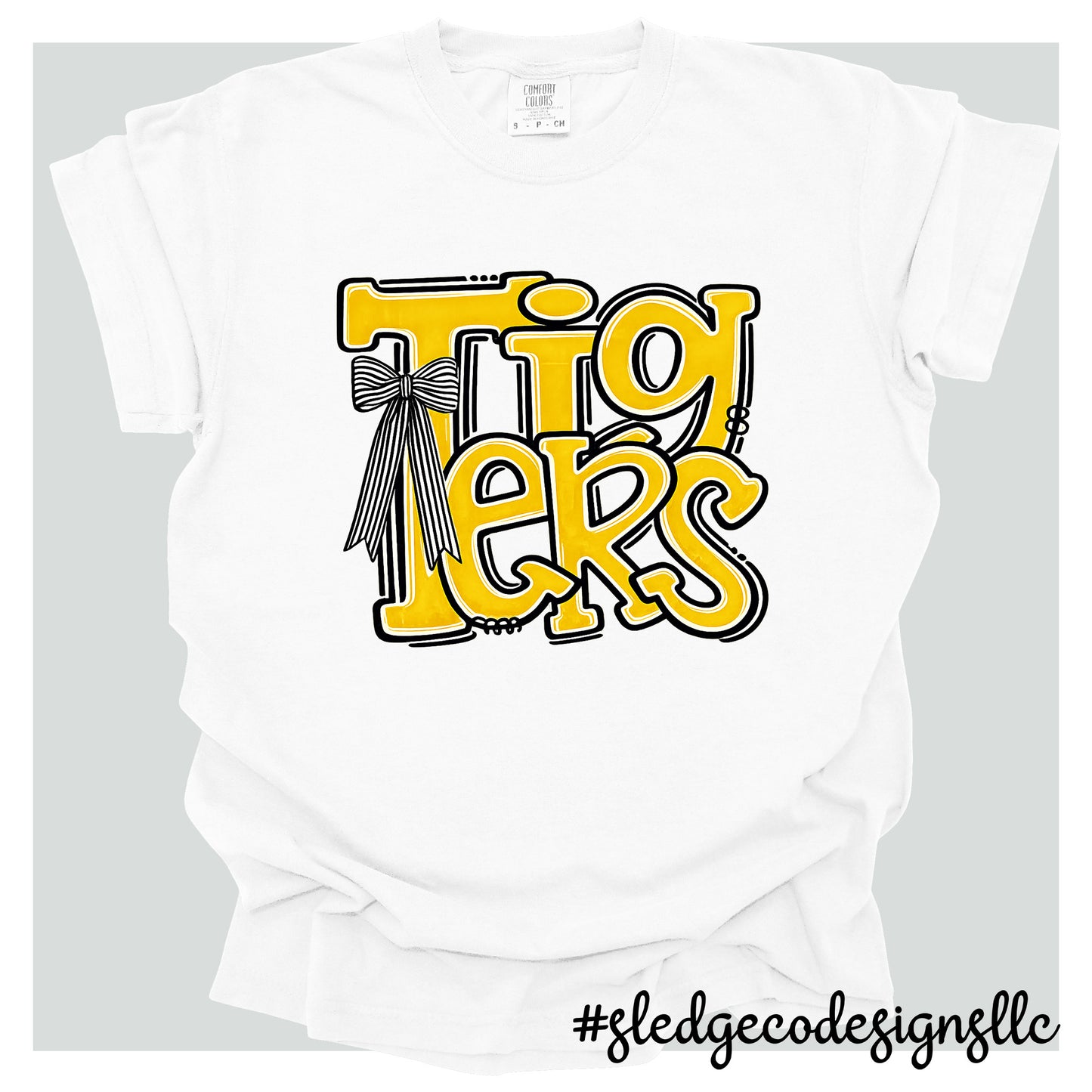HERNANDO  TIGERS | STACKED DOODLE | Custom Unisex TSHIRT