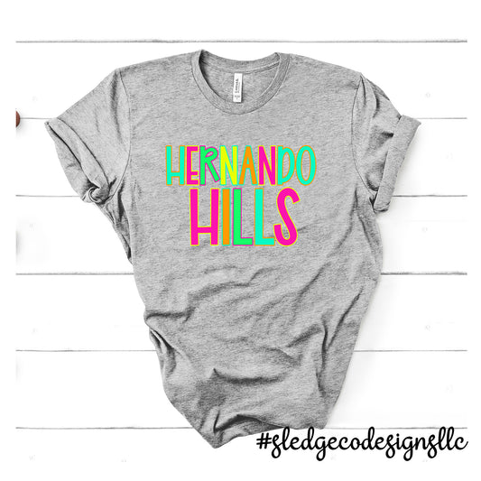 HERNANDO HILLS | COLORFUL | Custom UNISEX TSHIRT