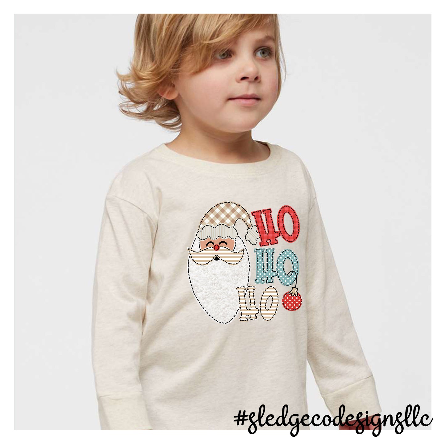 CHRISTMAS SANTA HO HO HO | TODDLER CUSTOM LONG SLEEVE