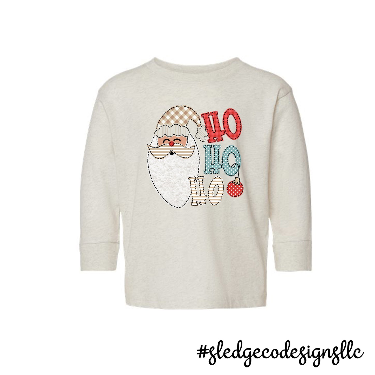 CHRISTMAS SANTA HO HO HO | TODDLER CUSTOM LONG SLEEVE