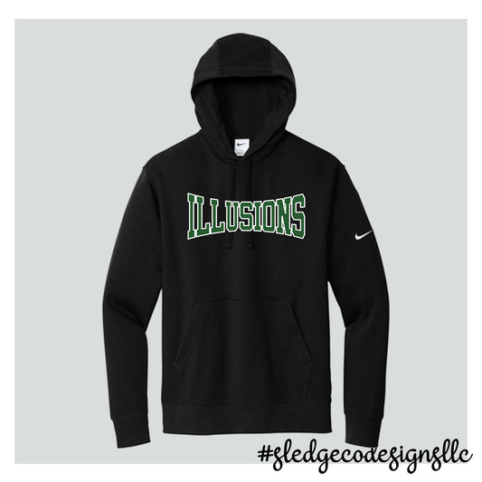 ILLUSIONS SOFTBALL | Nike Club Fleece Sleeve Swoosh Pullover Hoodie