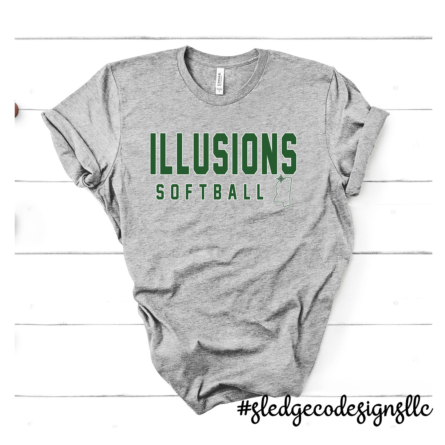 ILLUSIONS SOFTBALL | MS | CUSTOM UNISEX TSHIRT