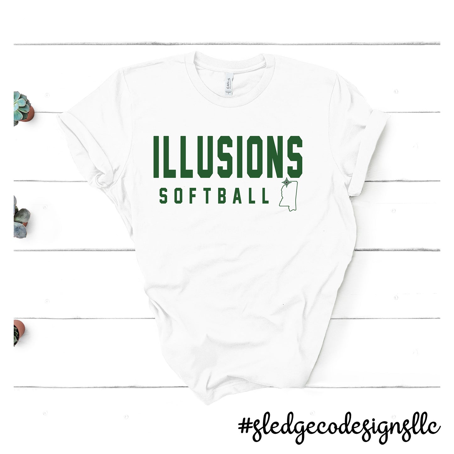 ILLUSIONS SOFTBALL | MS | CUSTOM UNISEX TSHIRT