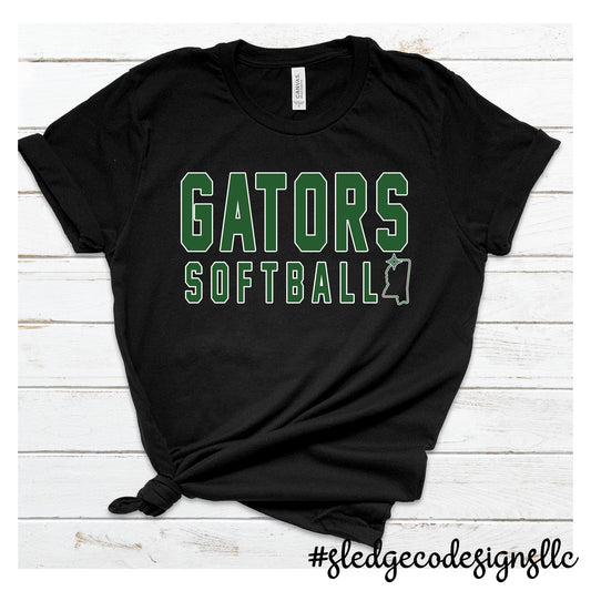 Lake Cormorant FAST PITCH SOFTBALL  | GATORS MS | CUSTOM UNISEX TSHIRT