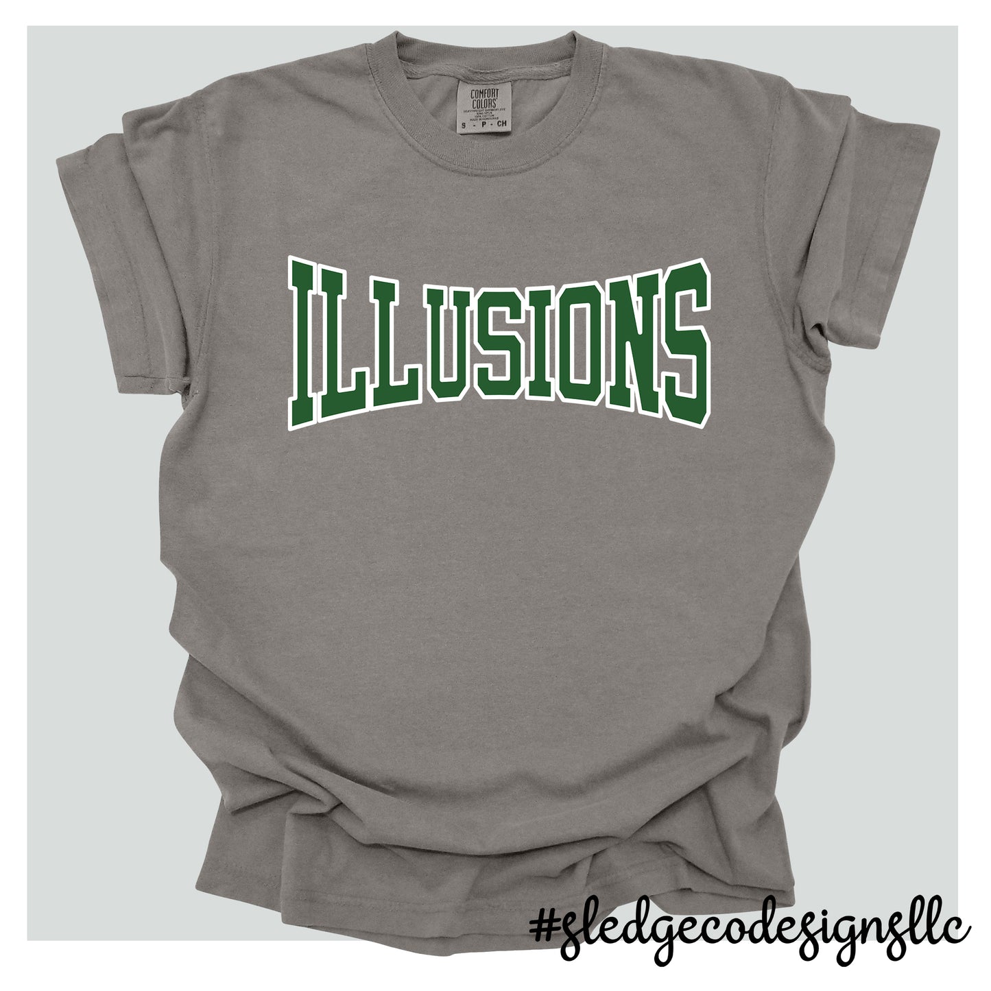 ILLUSIONS SOFTBALL LOGO | COMFORT COLORS UNISEX TSHIRT