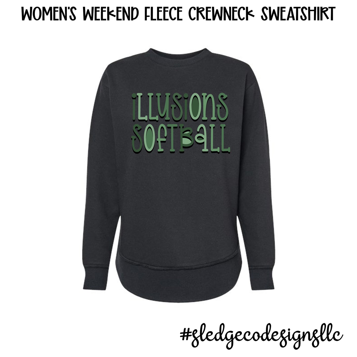 ILLUSIONS SOFTBALL | SCRIBLE | Women's Weekender Fleece