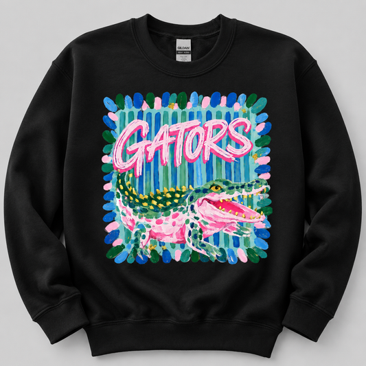 Lake Cormorant Gators | Watercolor Gator | Custom Unisex SWEATSHIRT