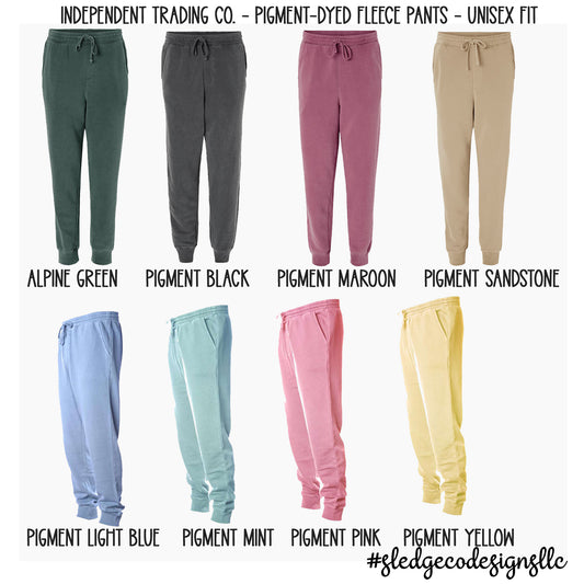 Pigment-Dyed Fleece Pants - MENS/UNISEX