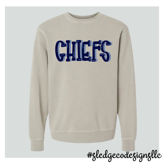 CHIEFS  | Independent Trading Co. - Midweight Pigment-Dyed Crewneck Sweatshirt