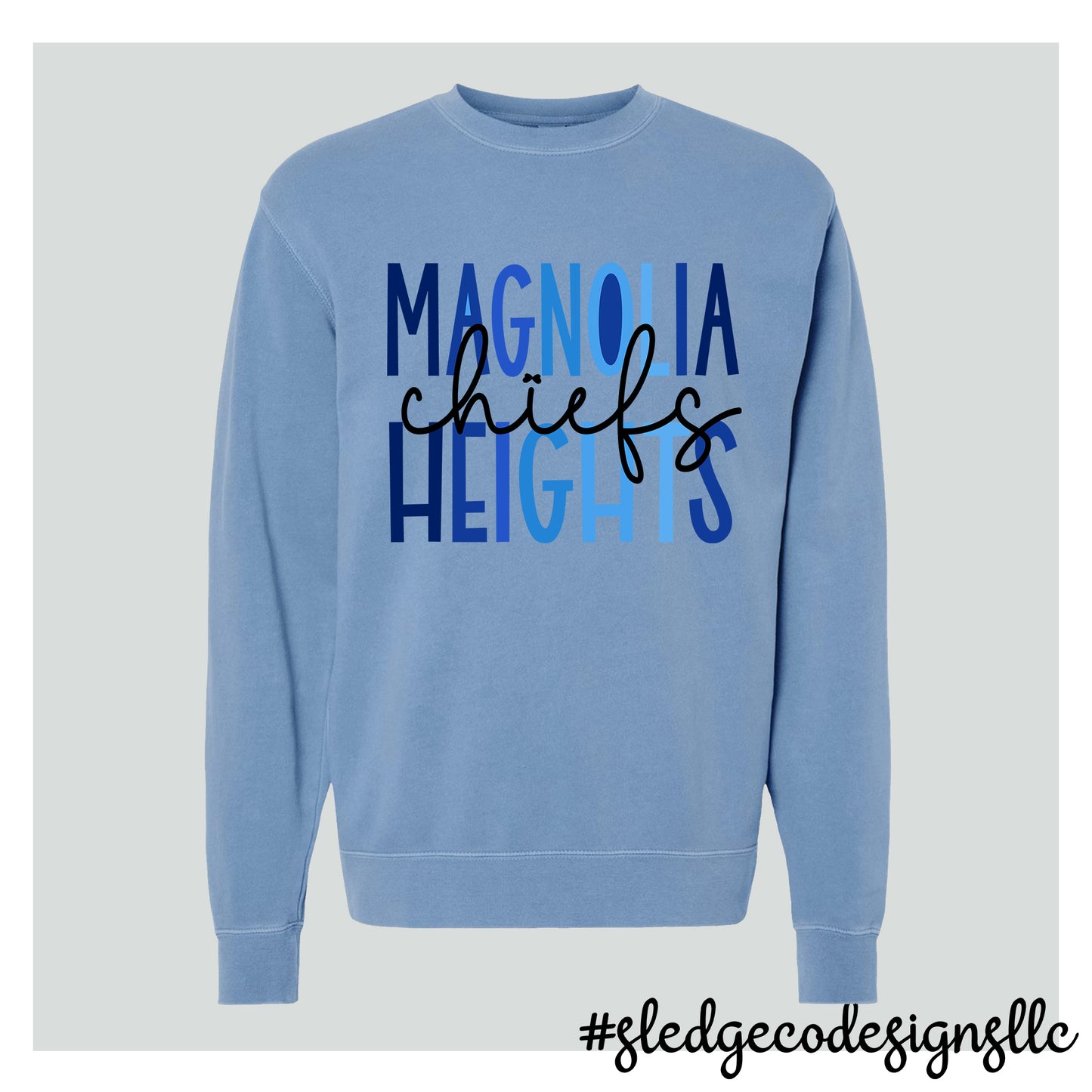 MAGNOLIA HEIGHTS | DUO | Independent Trading Co. - Midweight Pigment-Dyed Crewneck Sweatshirt