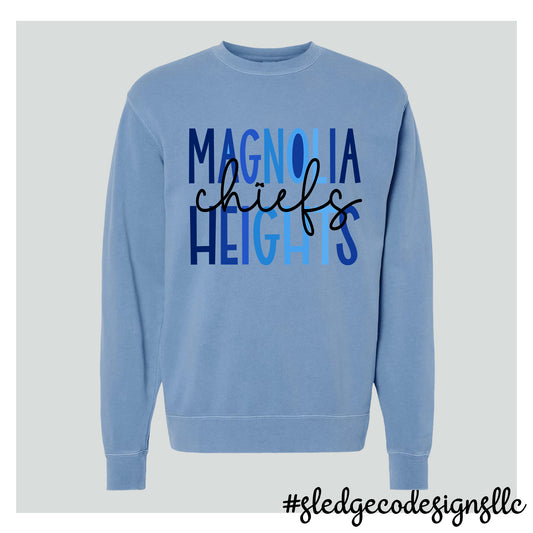 MAGNOLIA HEIGHTS | DUO | Independent Trading Co. - Midweight Pigment-Dyed Crewneck Sweatshirt