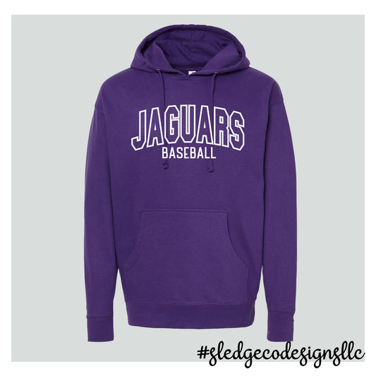 Jaguars baseball purple  - UNISEX HOODIE