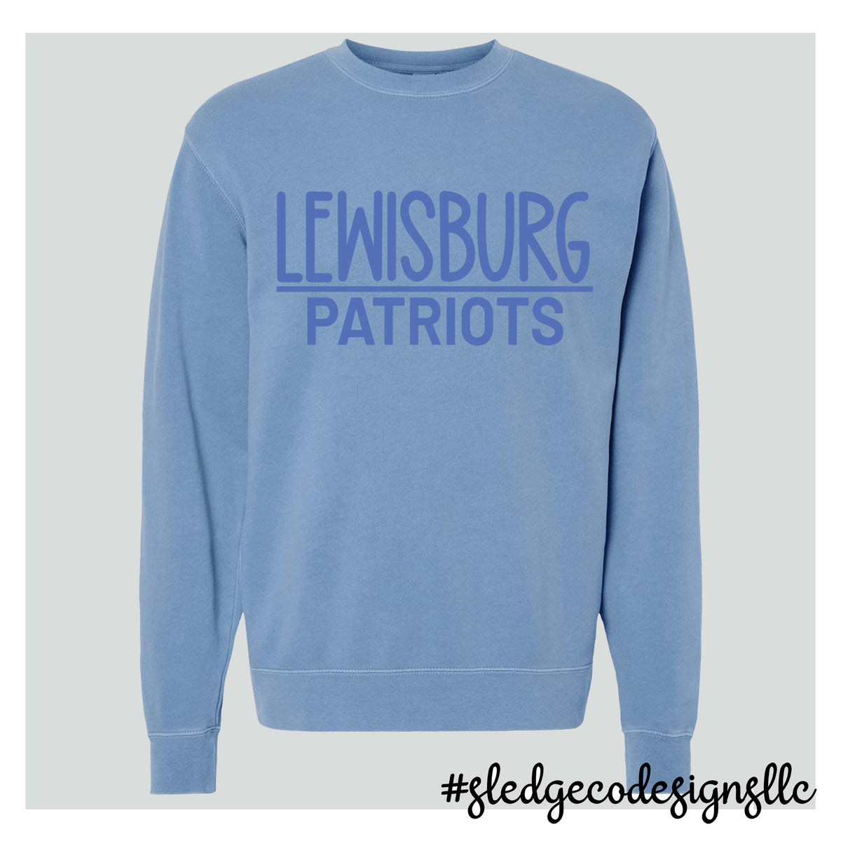 LEWISBURG PATRIOTS | ITC | Midweight Pigment-Dyed Crewneck Sweatshirt