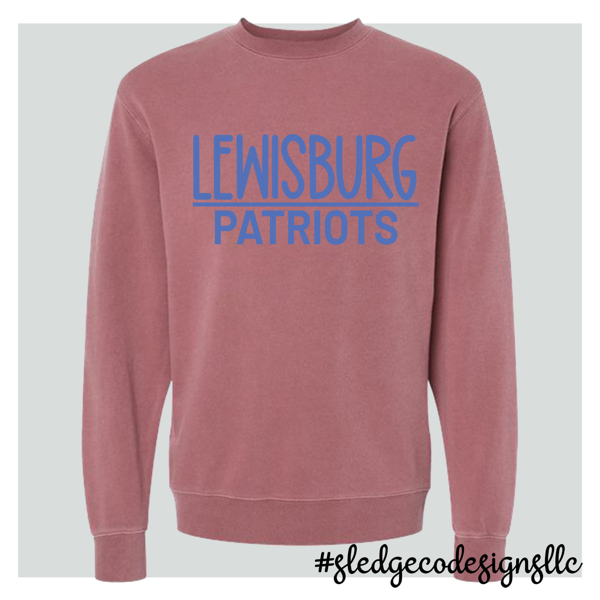 LEWISBURG PATRIOTS | ITC | Midweight Pigment-Dyed Crewneck Sweatshirt