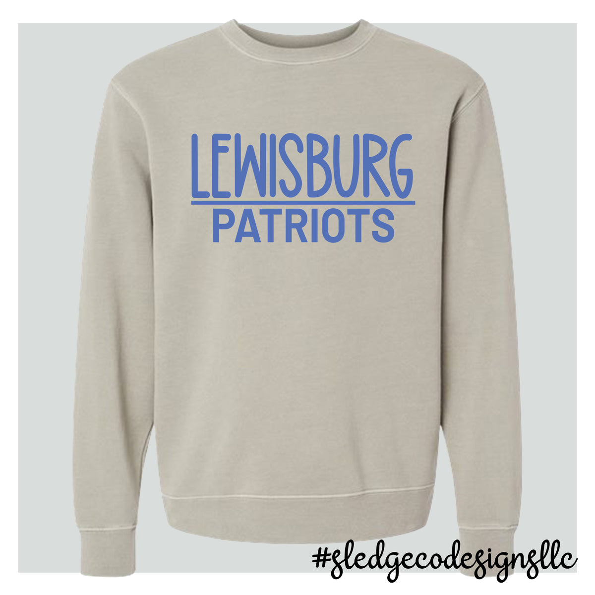 LEWISBURG PATRIOTS | ITC | Midweight Pigment-Dyed Crewneck Sweatshirt