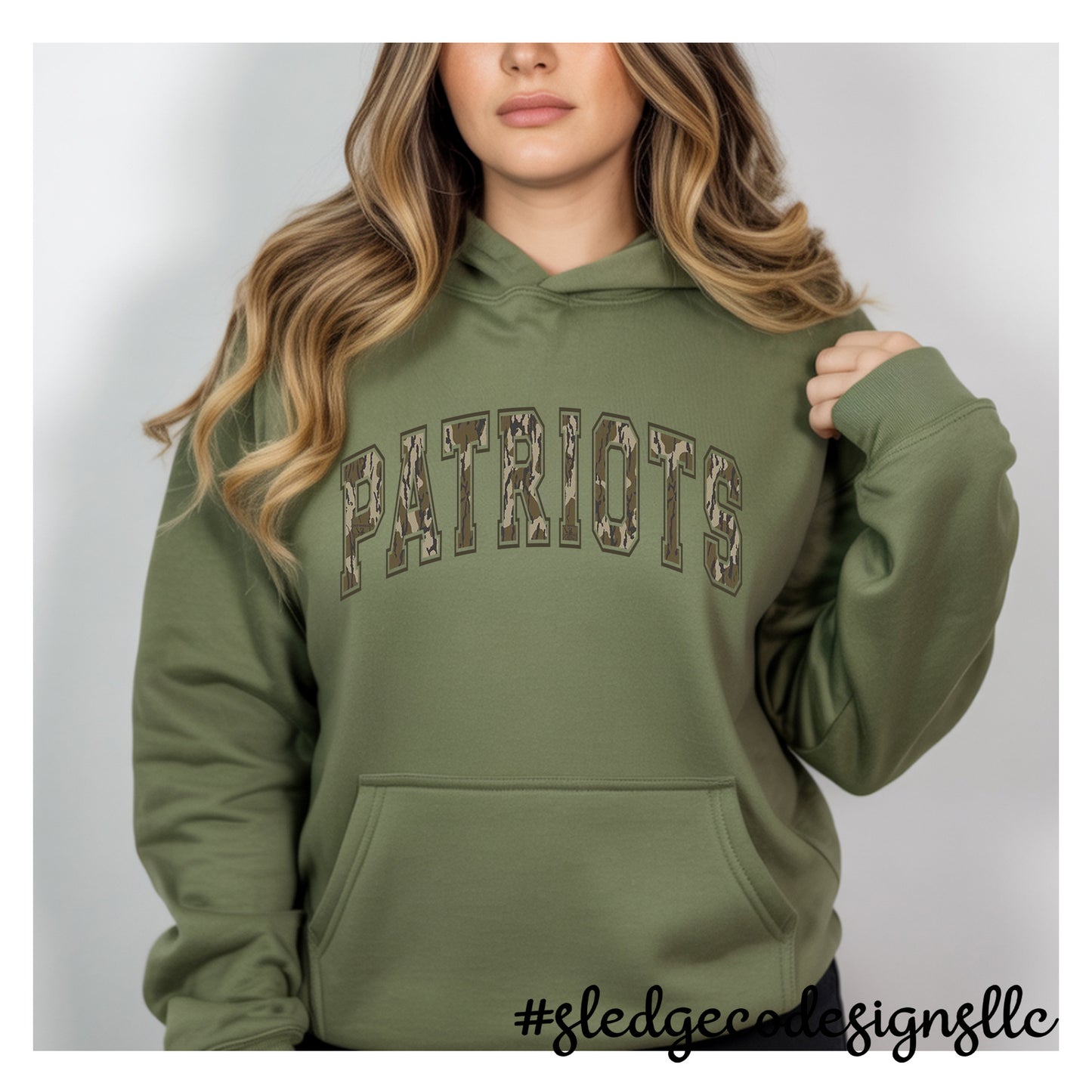 PATRIOTS | CAMO | CUSTOM UNISEX HOODIE