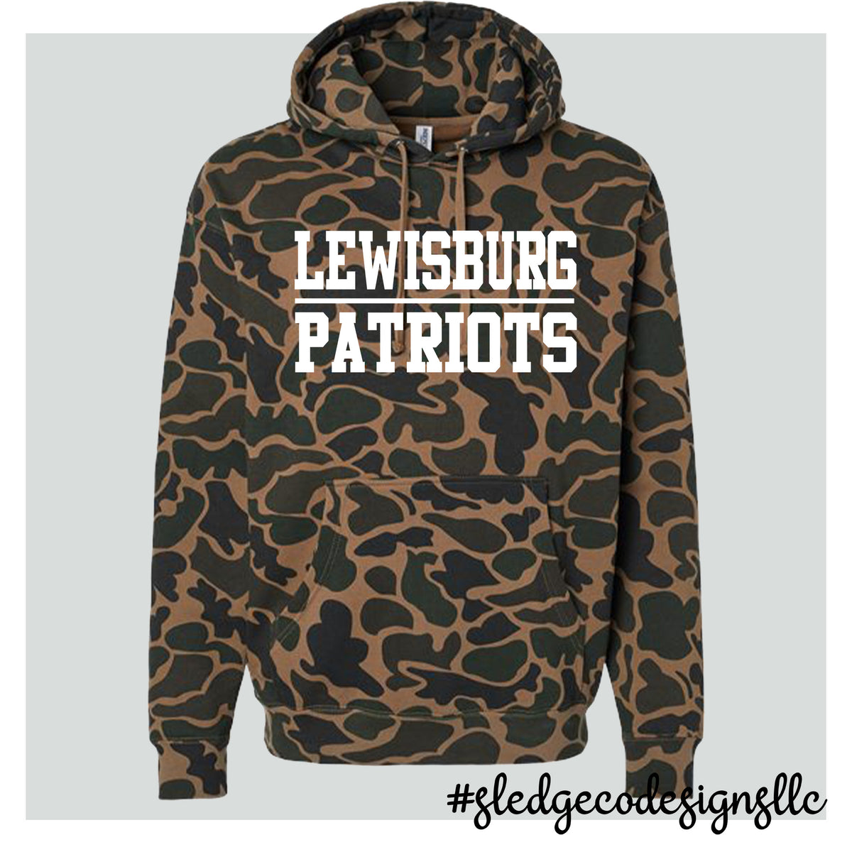 LEWISBURG PATRIOTS | CAMO Midweight Hoodie