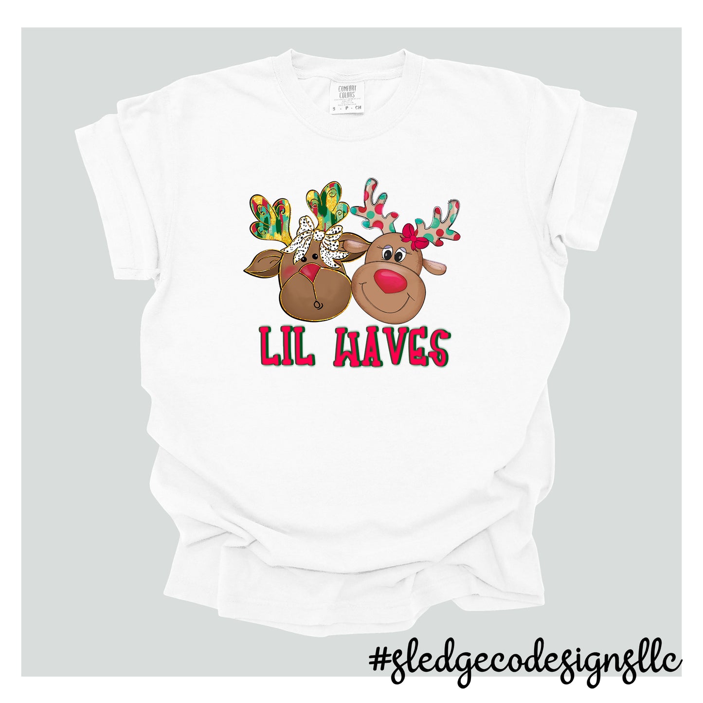 CUSTOM CHRISTMAS REINDEER TSHIRTS | ADD YOUR NAME/SCHOOL | UNISEX TSHIRT